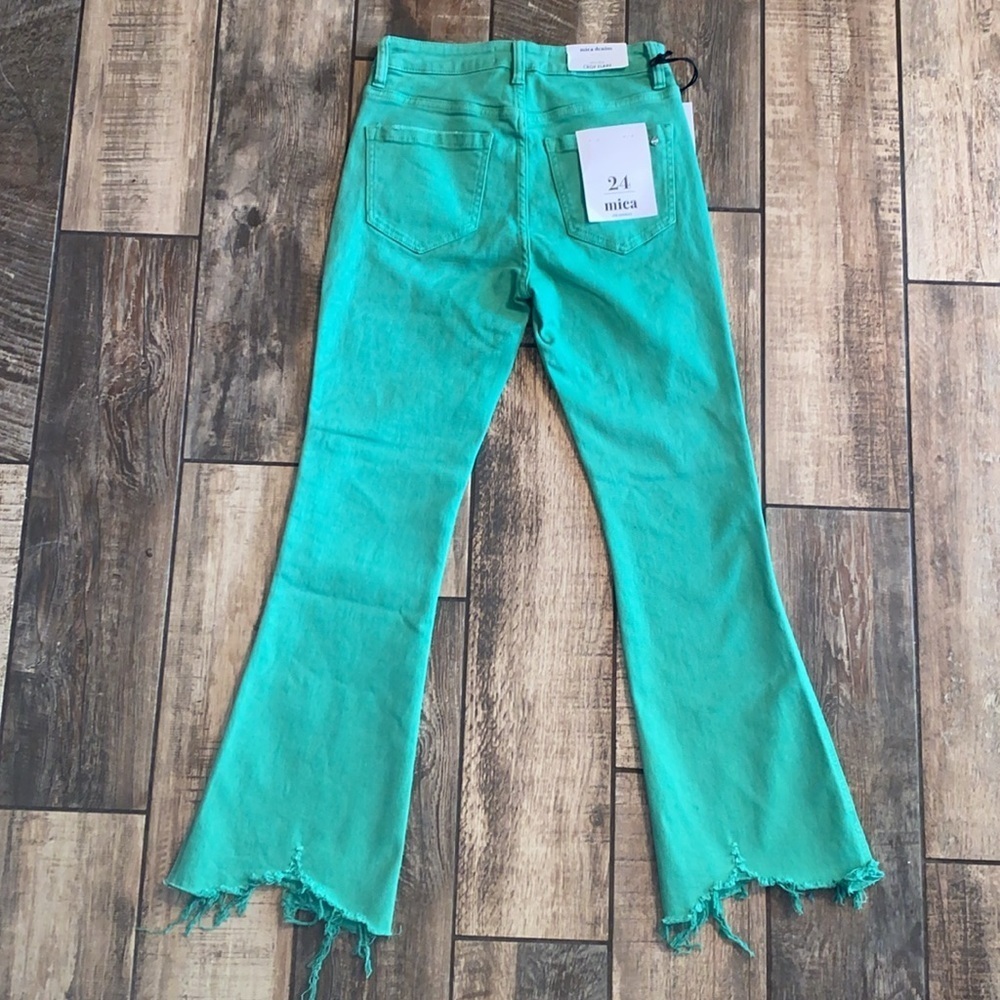 Mica Gia High Rise Crop Flare Women's Flare Jeans 🆕 - Picture 5 of 12
